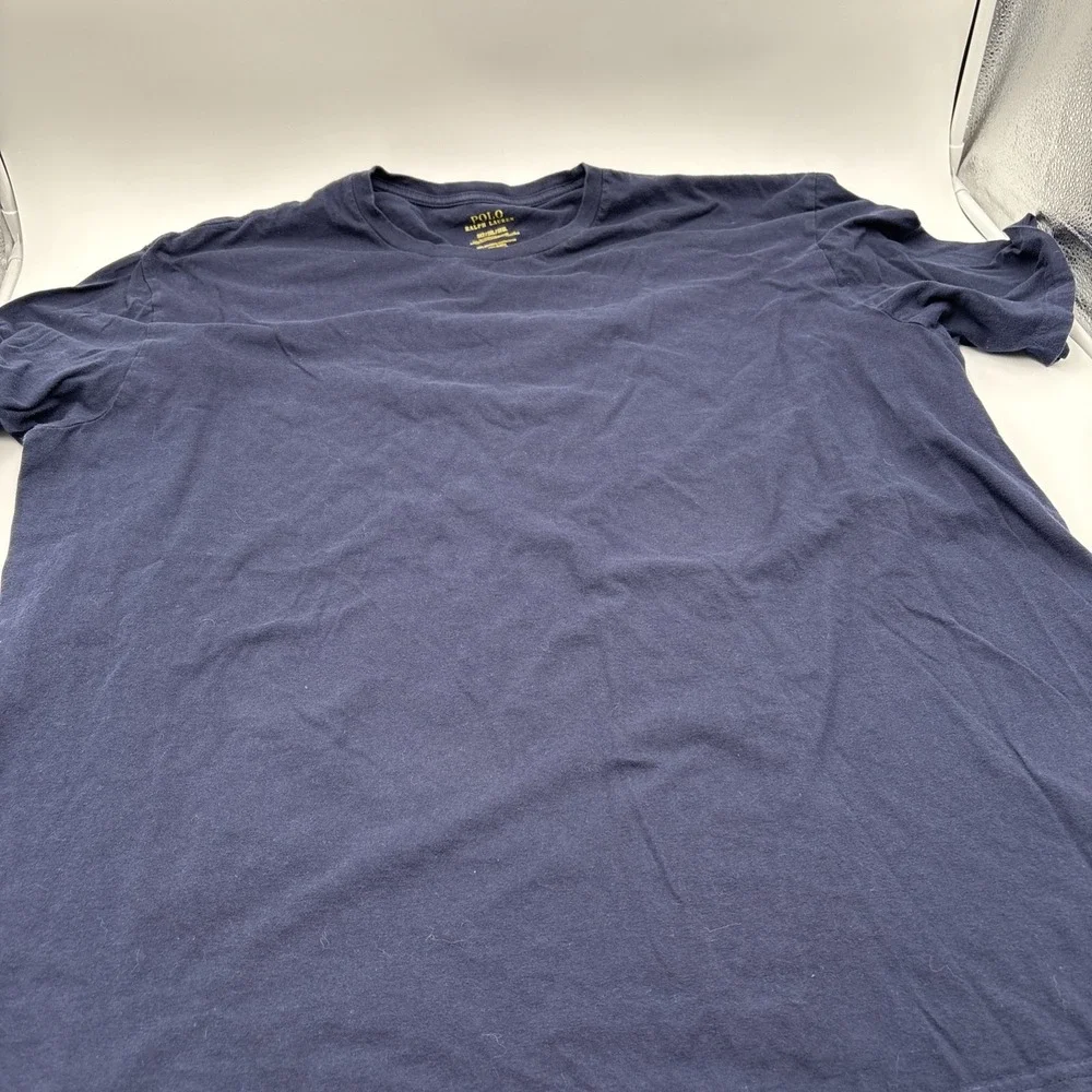 Polo‎ Ralph Lauren Tshirt Classic Cotton Size 3XLT Blue Crew Neck Pony Logo